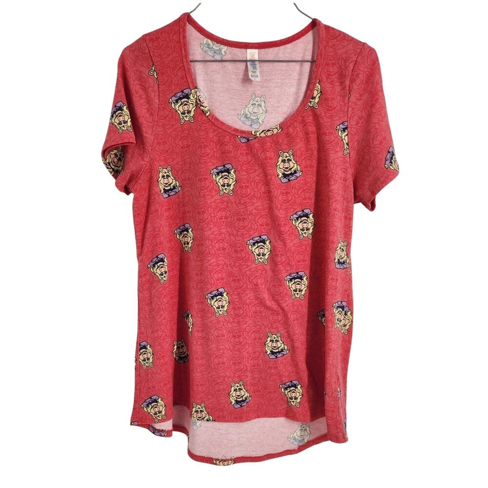 Lularoe Disney Muppets Miss Piggy Short Sleeve Top Womens Size Small S